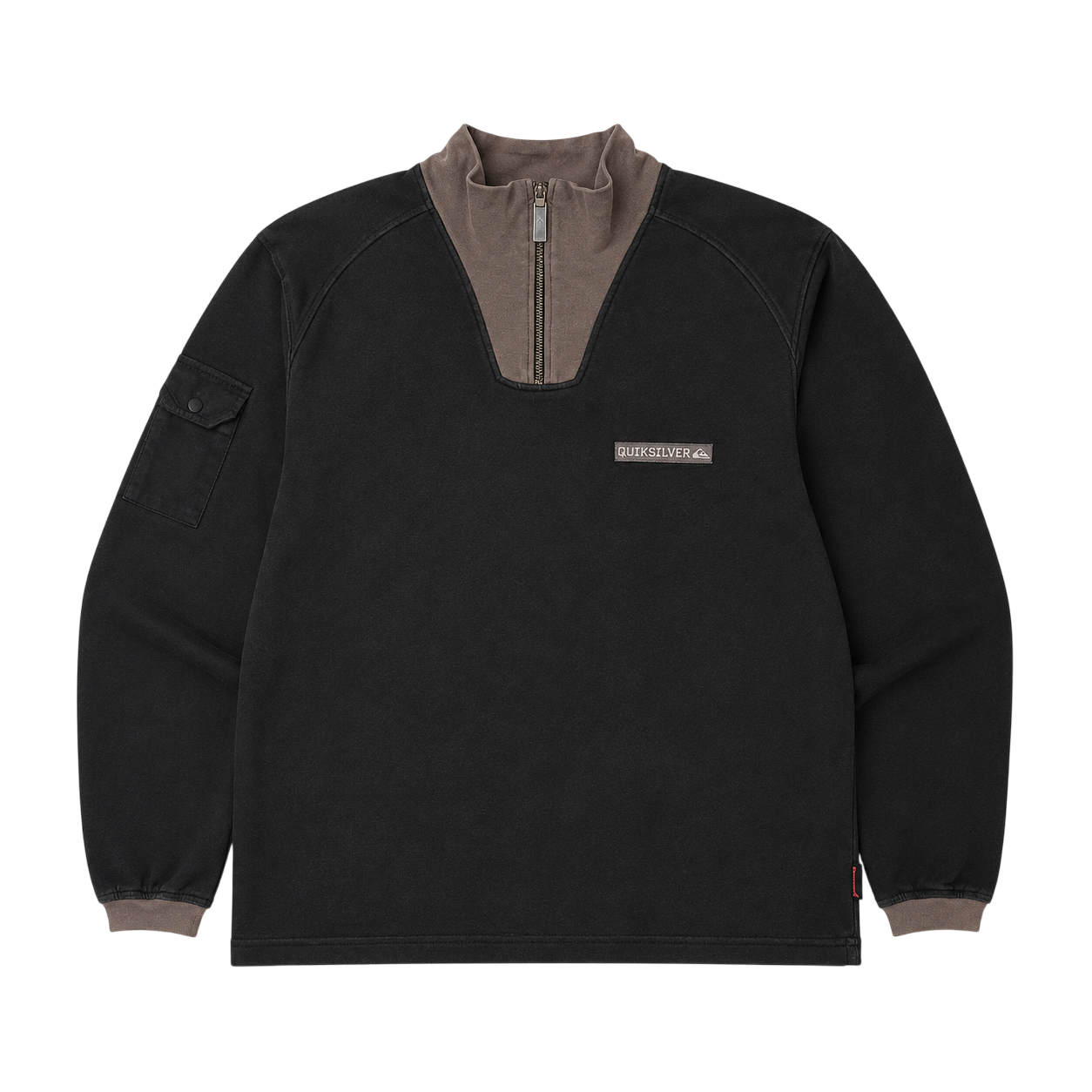 QUIKSILVER UTILITY QUARTER ZIP SWEATER (M)