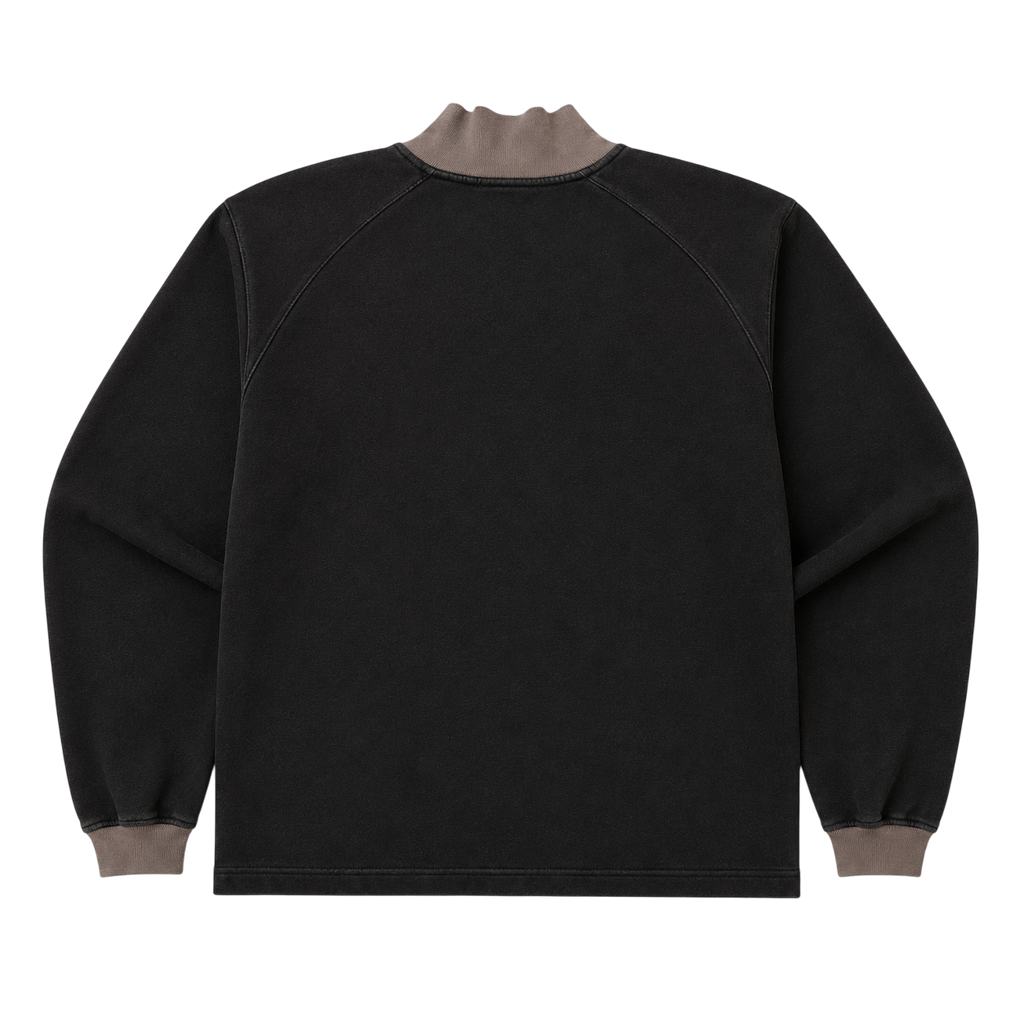 QUIKSILVER UTILITY QUARTER ZIP SWEATER (M)