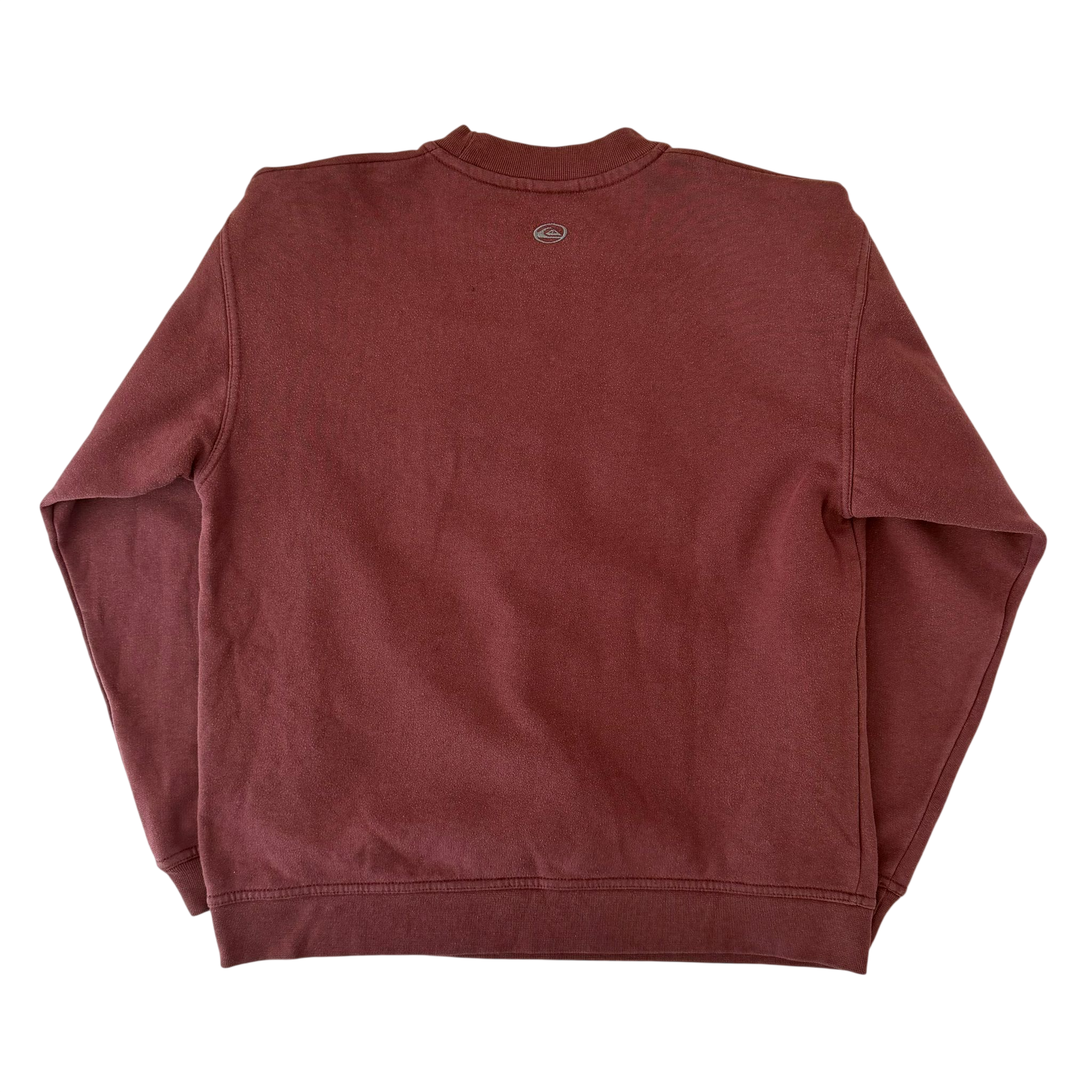 QUIKSILVER 070 EMBROIDERED SPELL OUT SWEATER (S)