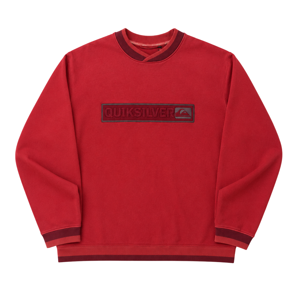 QUIKSILVER EMBROIDERED BIG LOGO SWEATER (M)