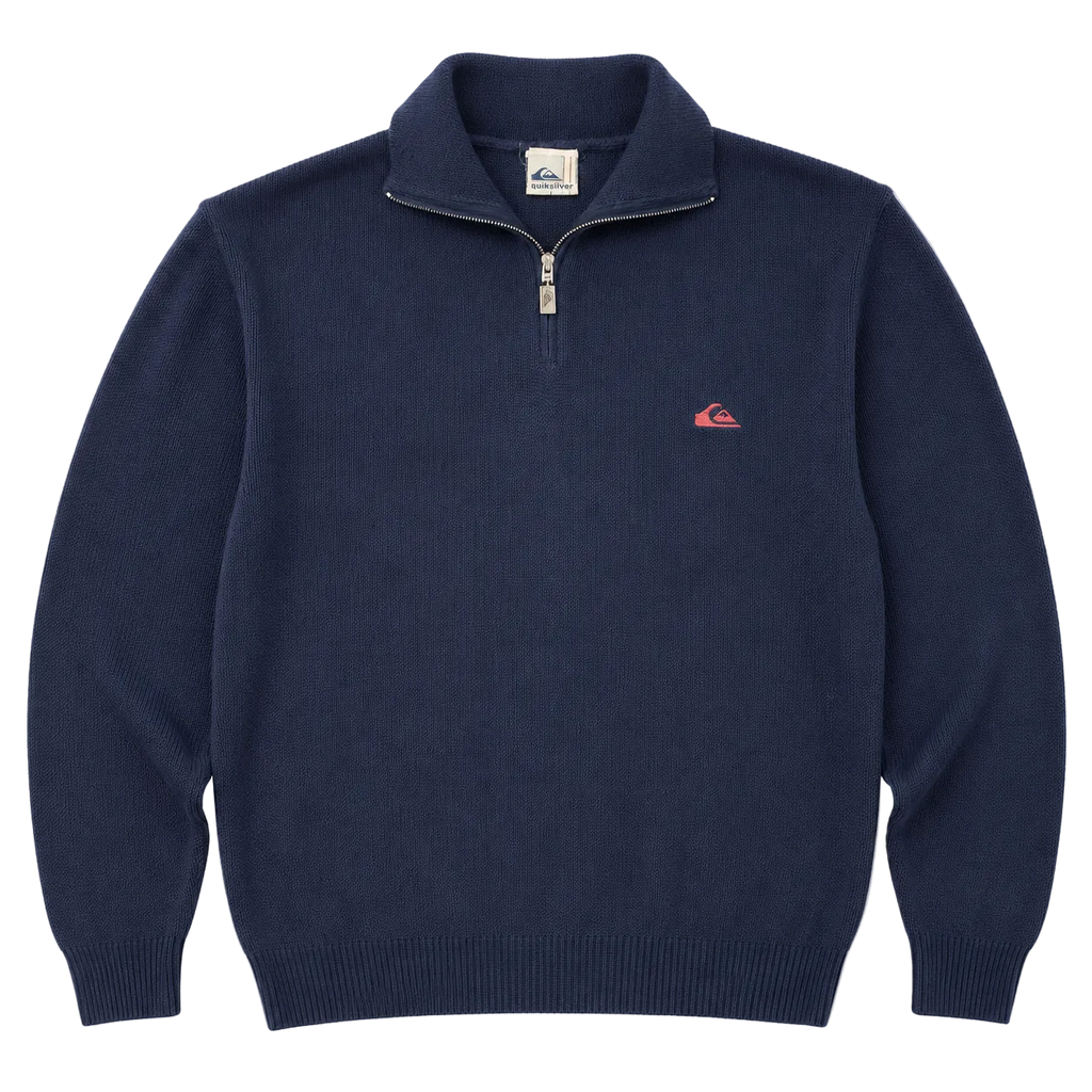 QUIKSILVER VINTAGE KNIT QUARTER ZIP (XXL)