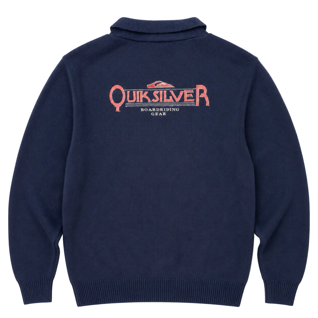 QUIKSILVER VINTAGE KNIT QUARTER ZIP (XXL)