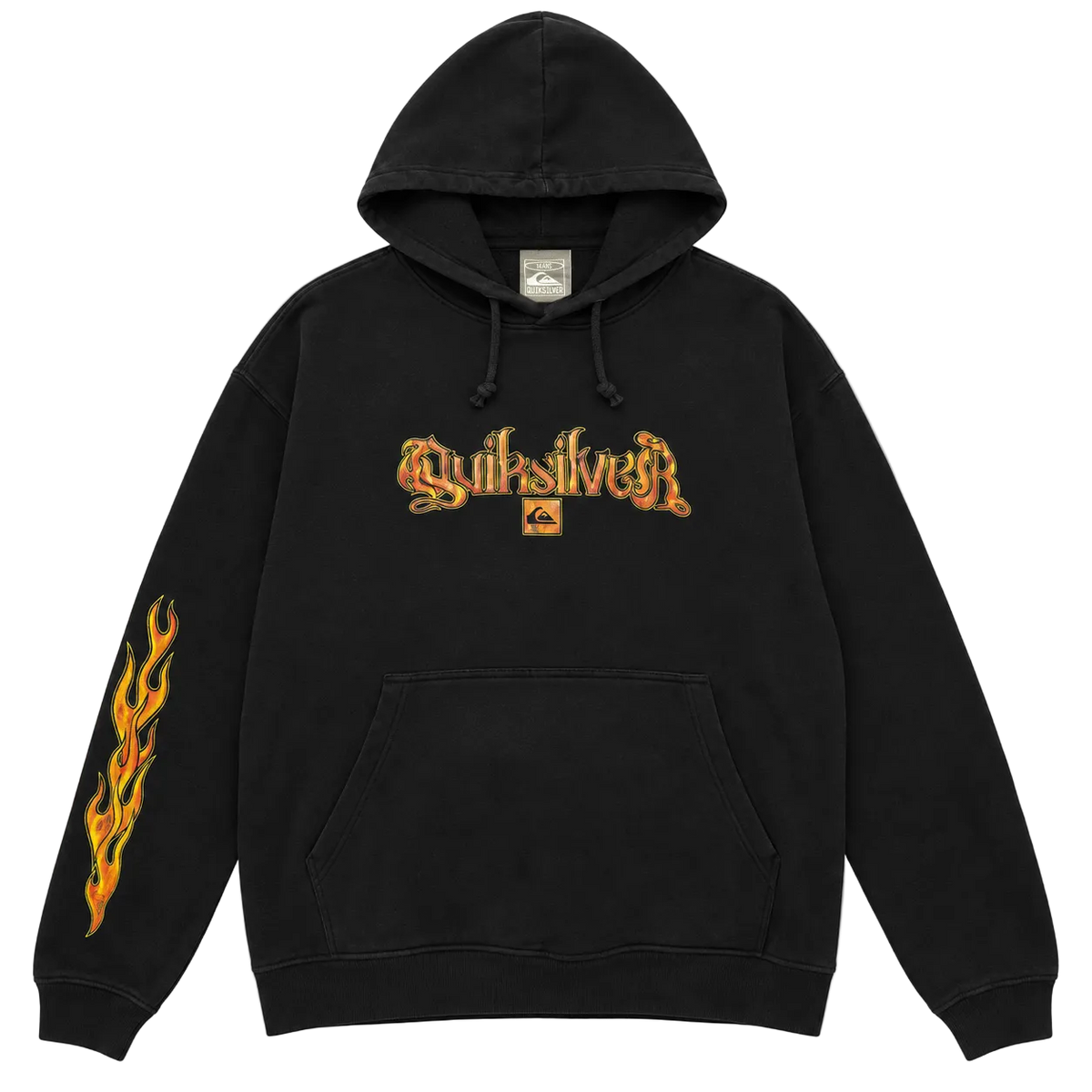 QUIKSILVER FLAME LOGO HOODIE (S)