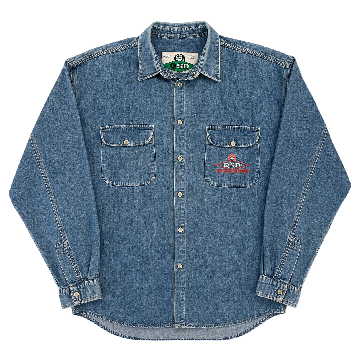 QUIKSILVER SALT WATER DENIM SHIRT (L)