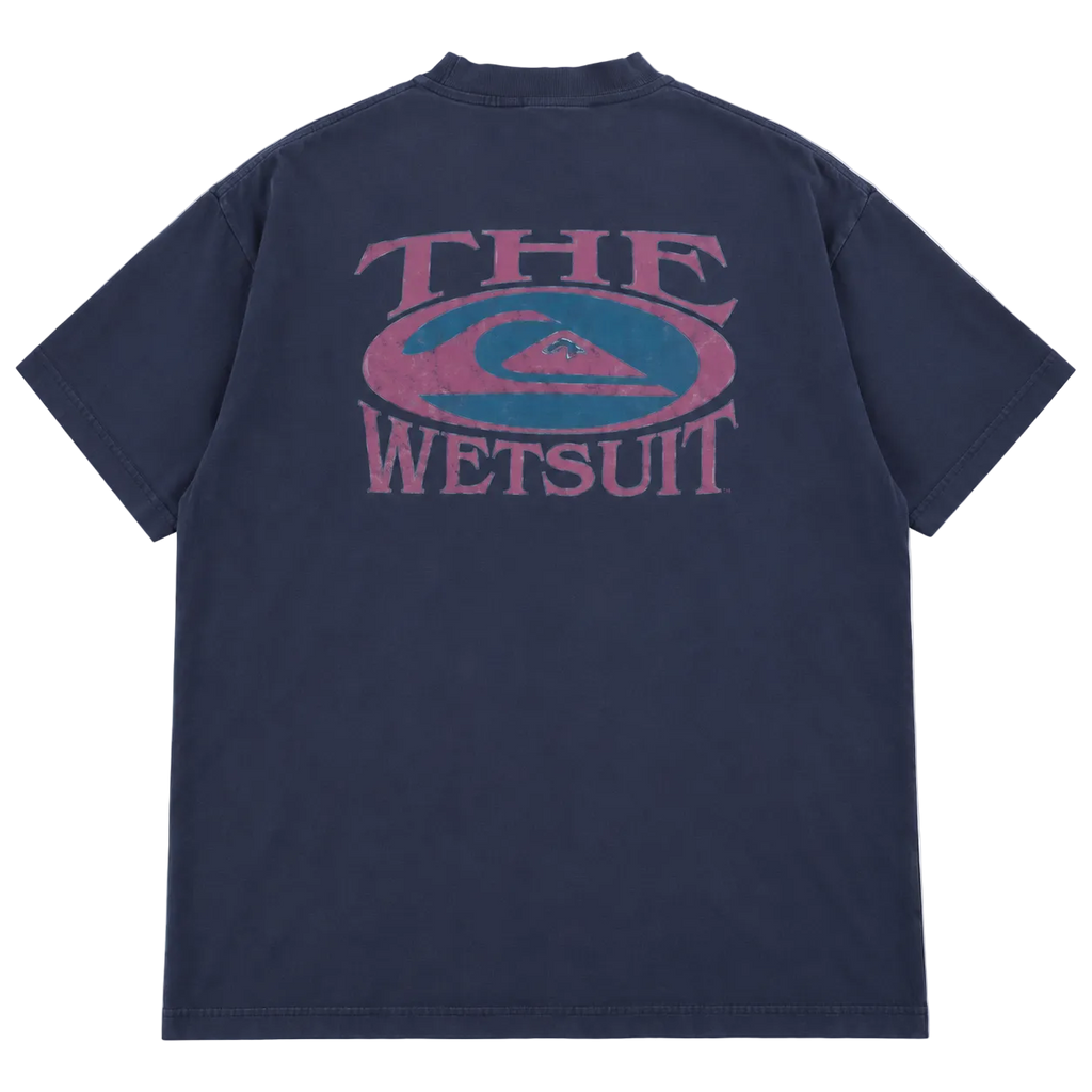 90S QUIKSILVER THE WETSUIT BIG LOGO GRAPHIC TEE (XXL)