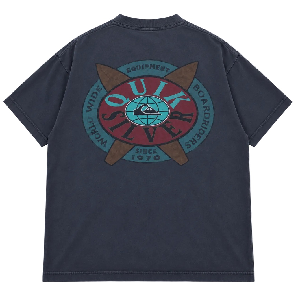 90S QUIKSILVER WORLDWIDE BOARDRIDERS BIG LOGO TEE (XXL)