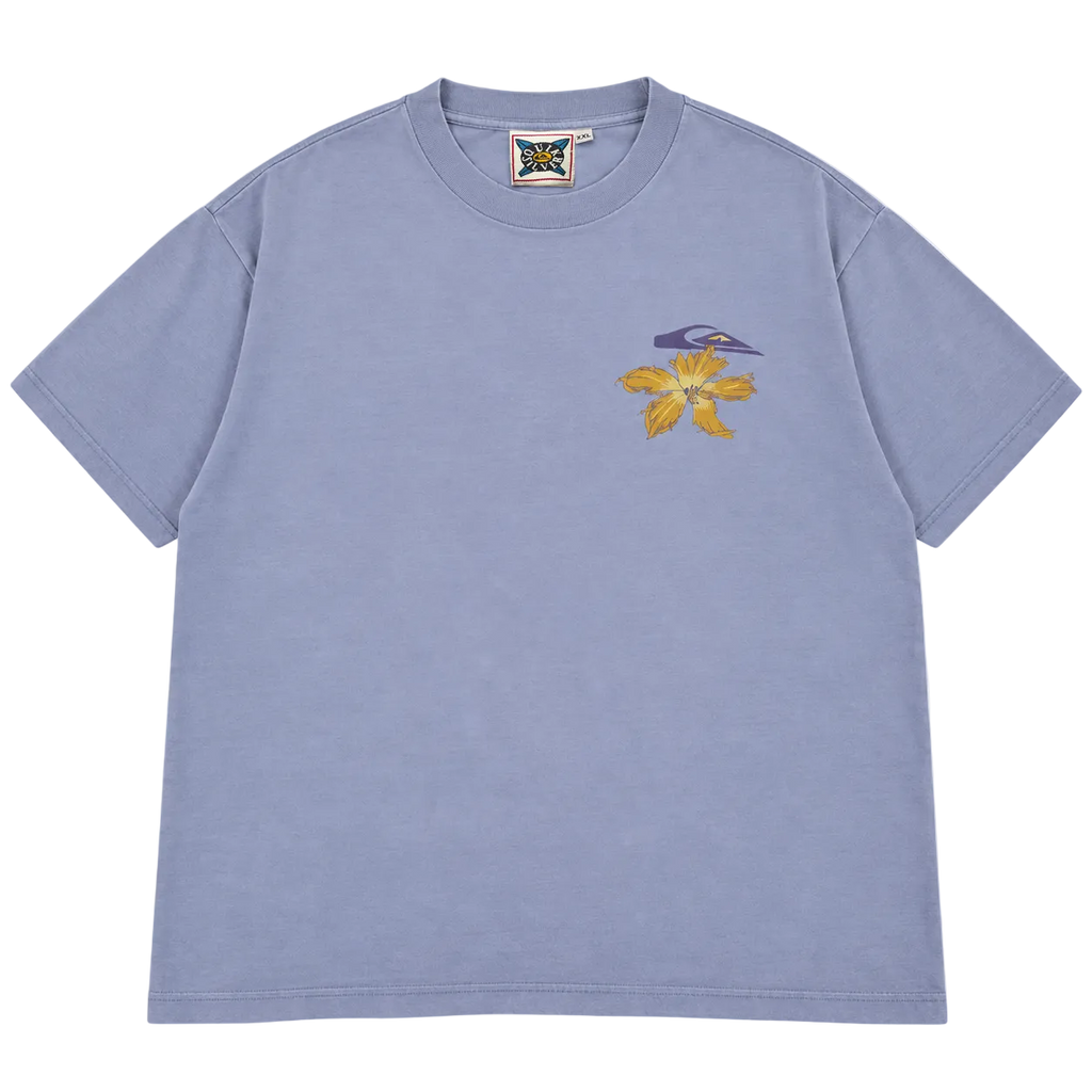 90S QUIKSILVER HIBISCUS FLORAL GRAPHIC TEE (XXL)