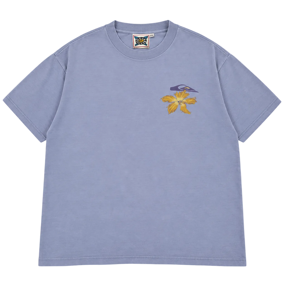 90S QUIKSILVER HIBISCUS FLORAL GRAPHIC TEE (XXL)