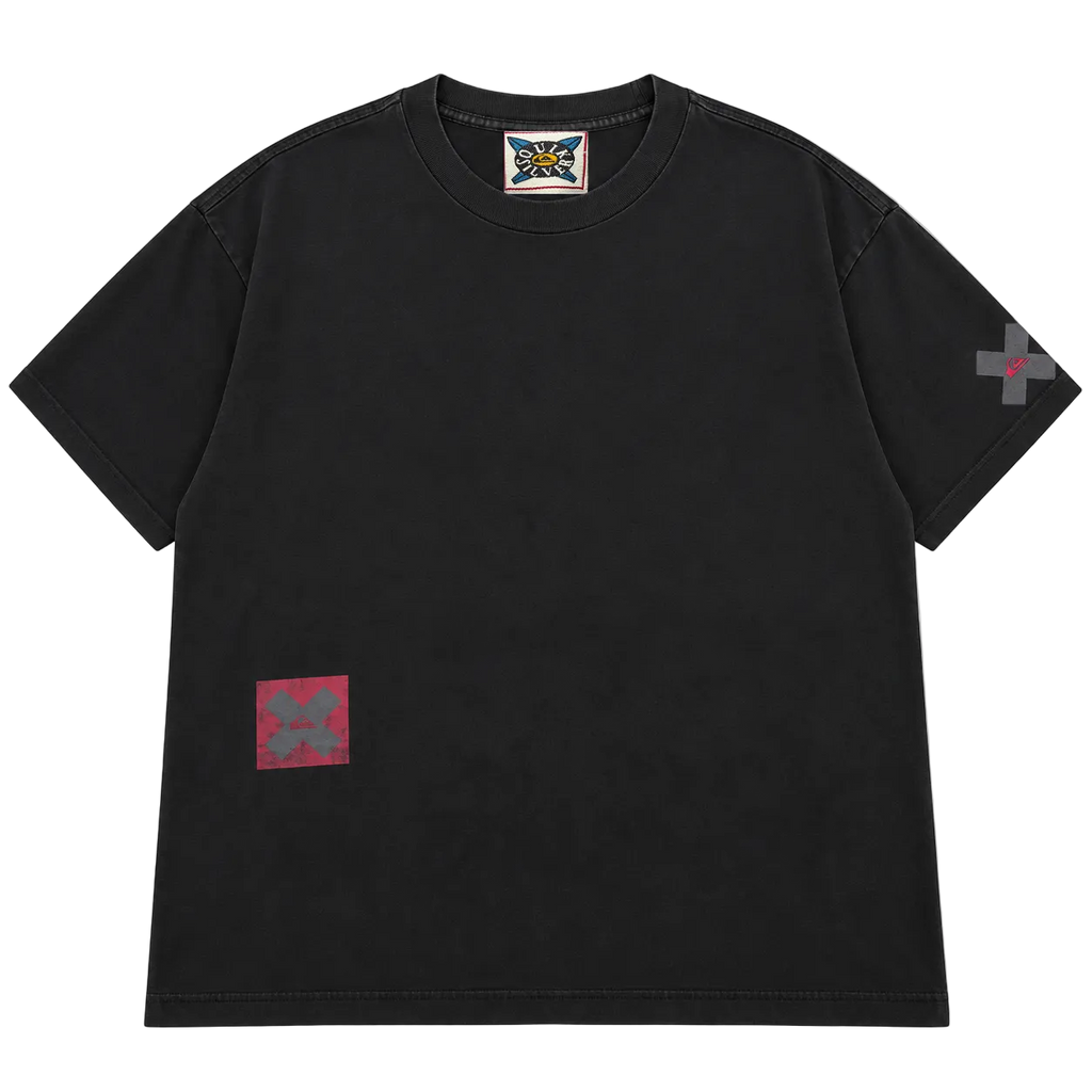 90S QUIKSILVER BARCODE BIG LOGO GRAPHIC TEE (XXL)
