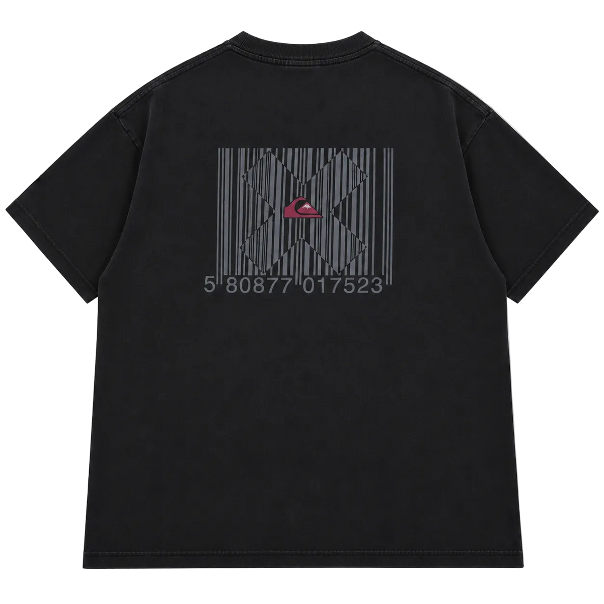 90S QUIKSILVER BARCODE BIG LOGO GRAPHIC TEE (XXL)