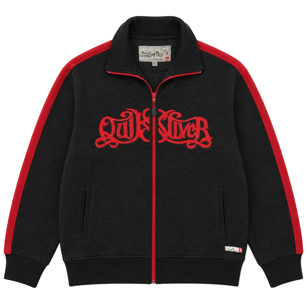 QUIKSILVER KNIT ZIP-UP JACKET (L)