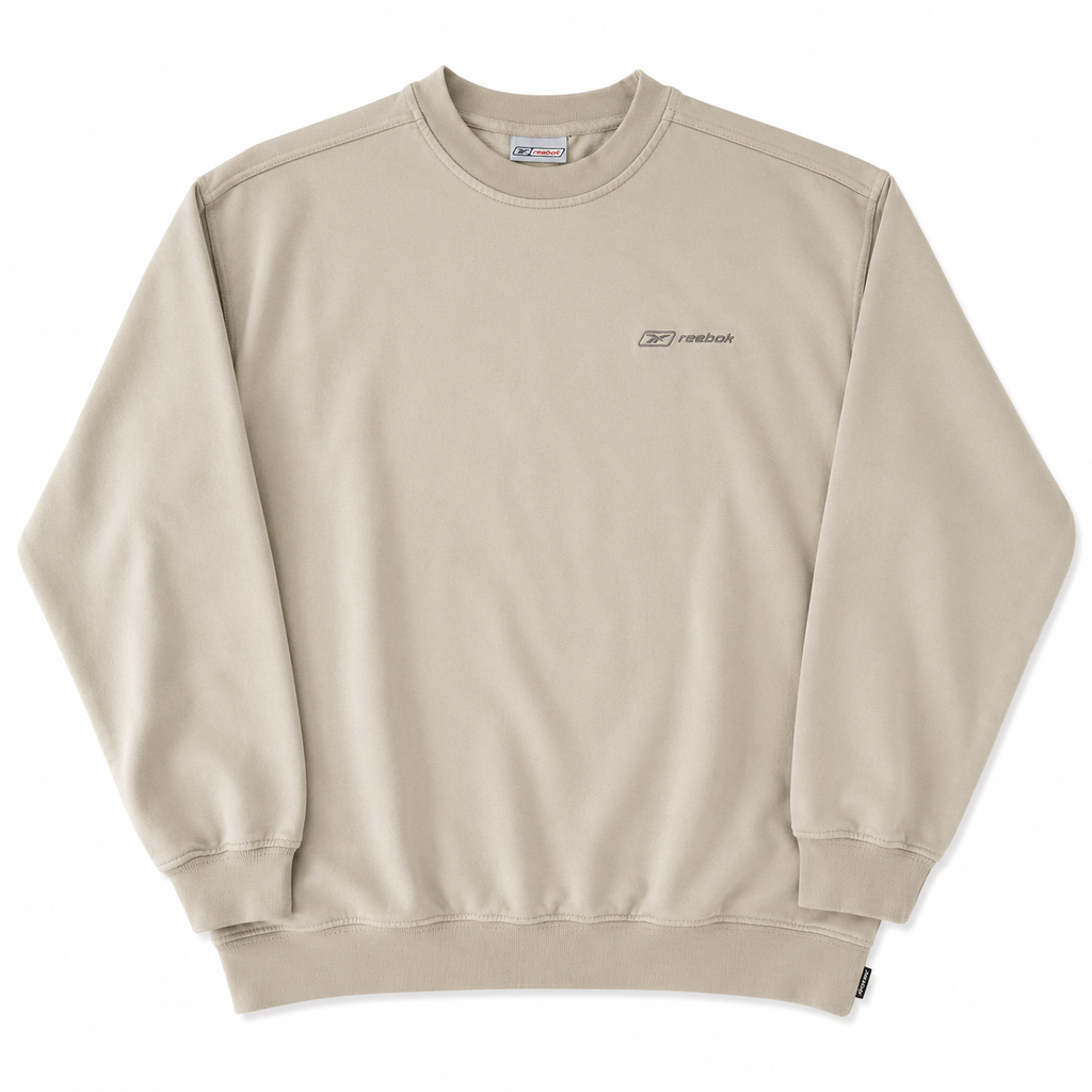REEBOK SMALL LOGO EMBROIDERED SWEATER (L)