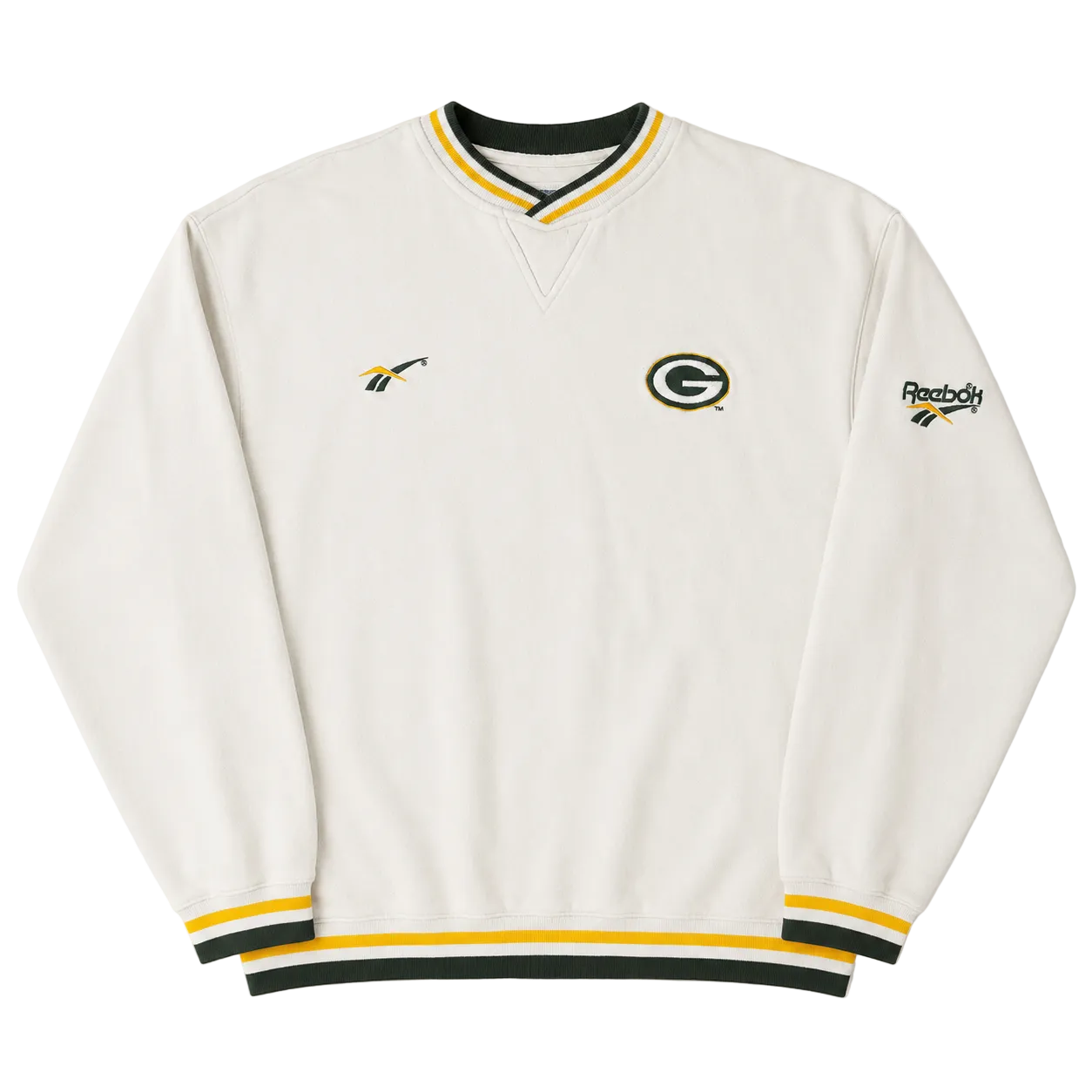 REEBOK X GREENBAY PACKERS EMBROIDERED LOGO SWEATER (L)