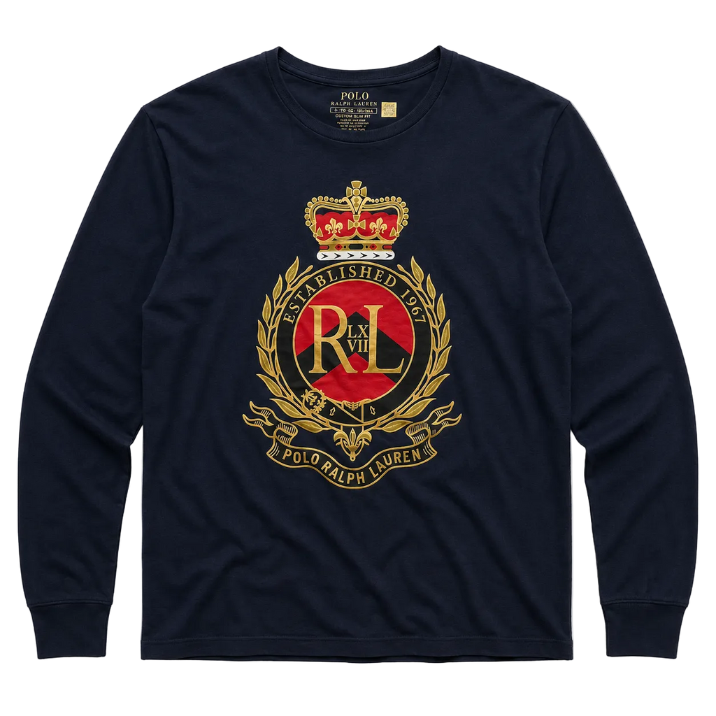 POLO RALPH LAUREN CREST LOGO LONGSLEEVE (XL)