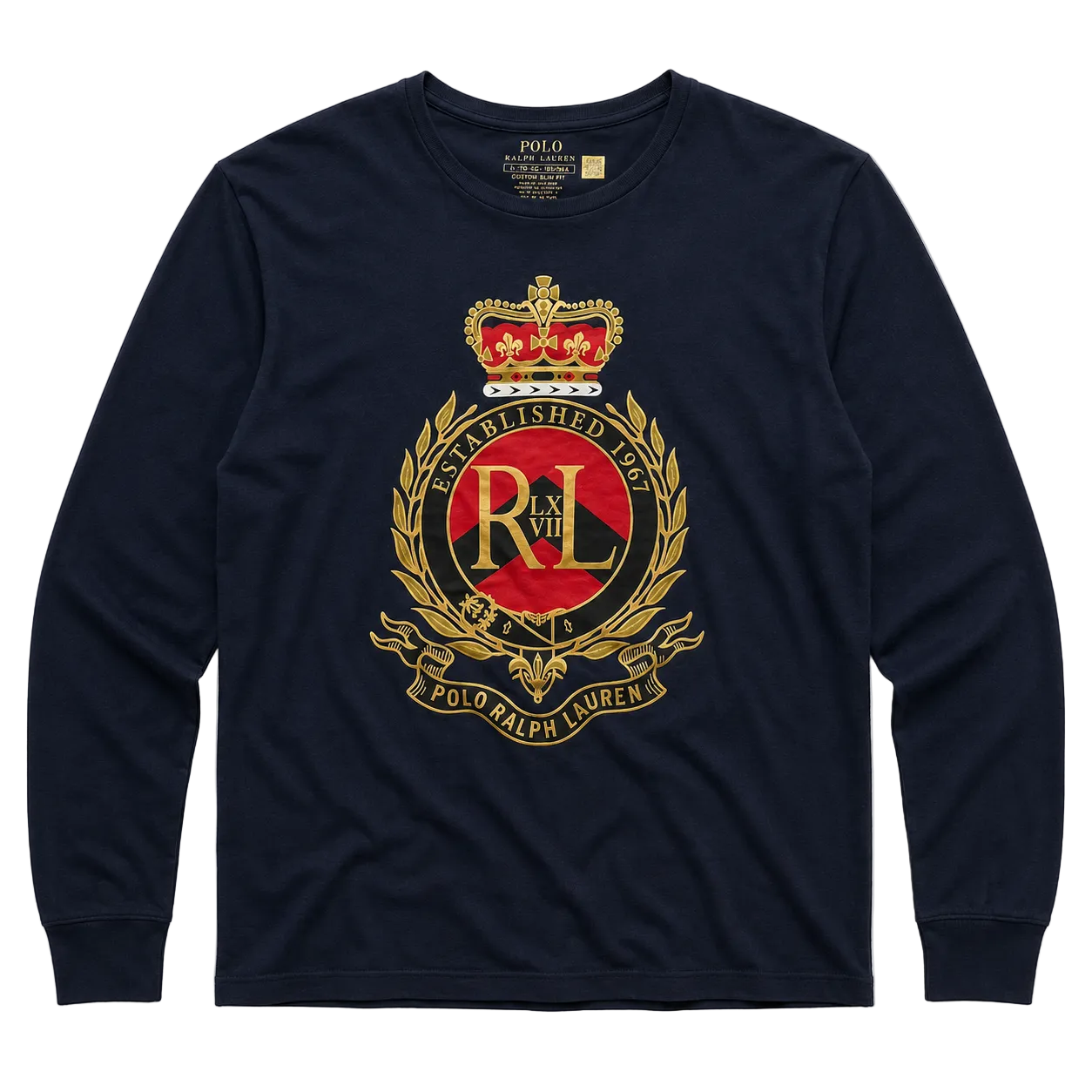 POLO RALPH LAUREN CREST LOGO LONGSLEEVE (XL)