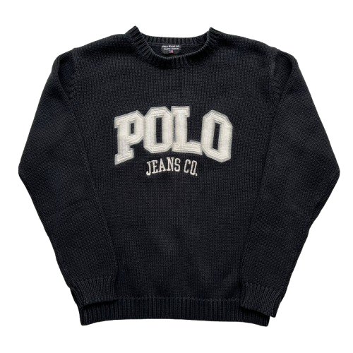 POLO RALPH LAUREN HEAVY KNIT SWEATER (L)