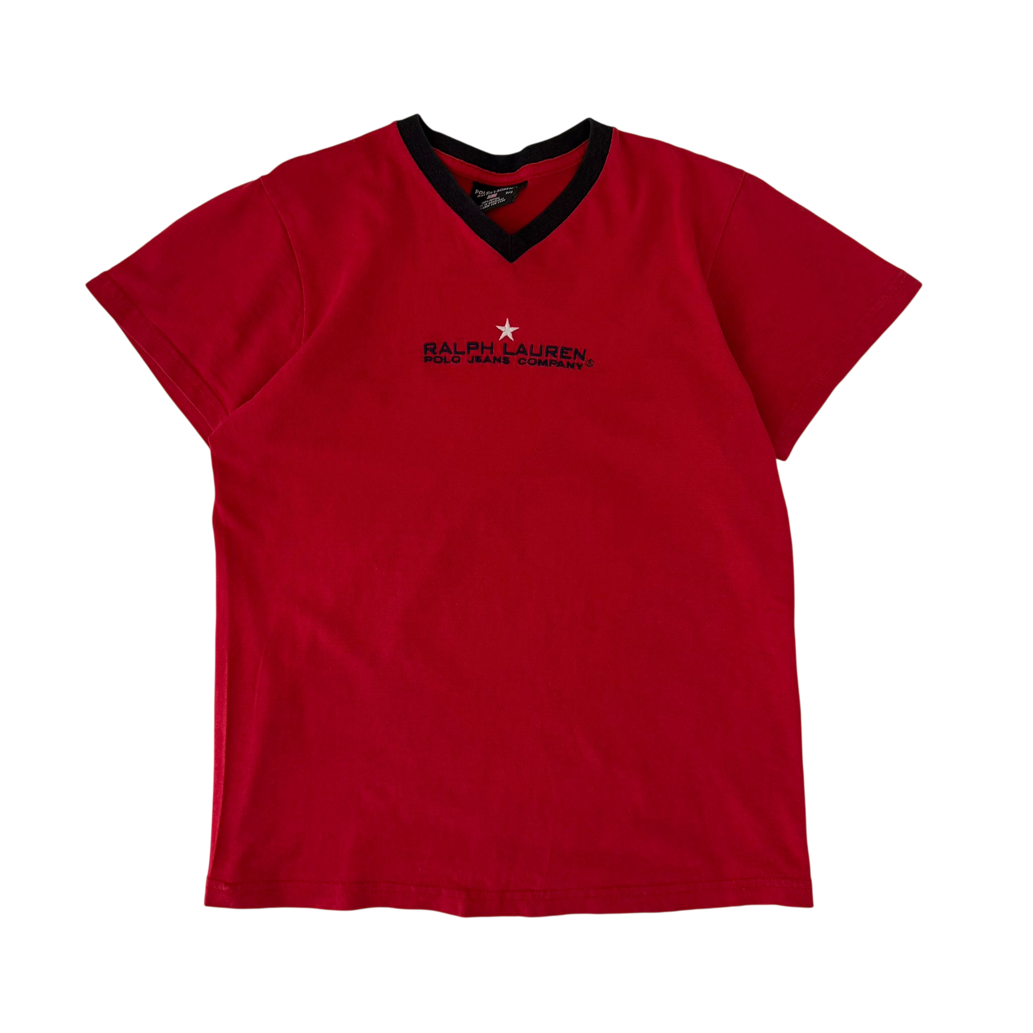 RALPH LAUREN POLO JEANS COMPANY EMBROIDERED LOGO TEE (XS)