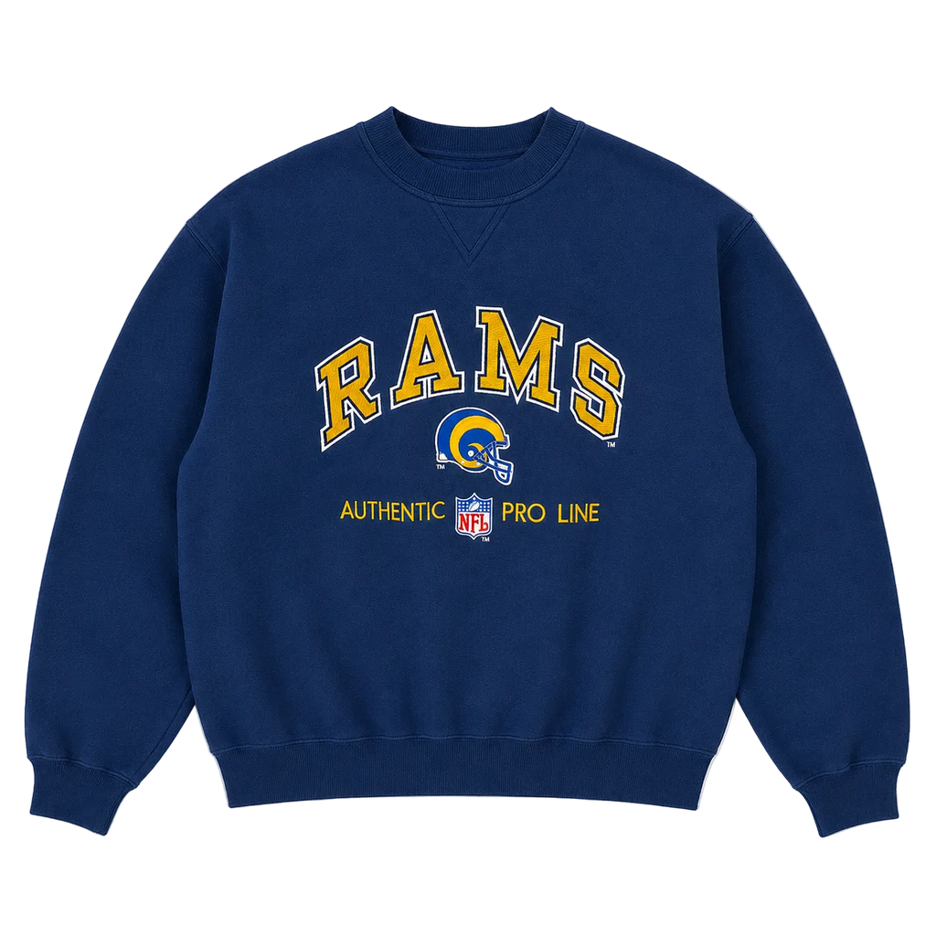 NFL RAMS AUTHENTIC PRO LINE LOGO SWEATER (M)