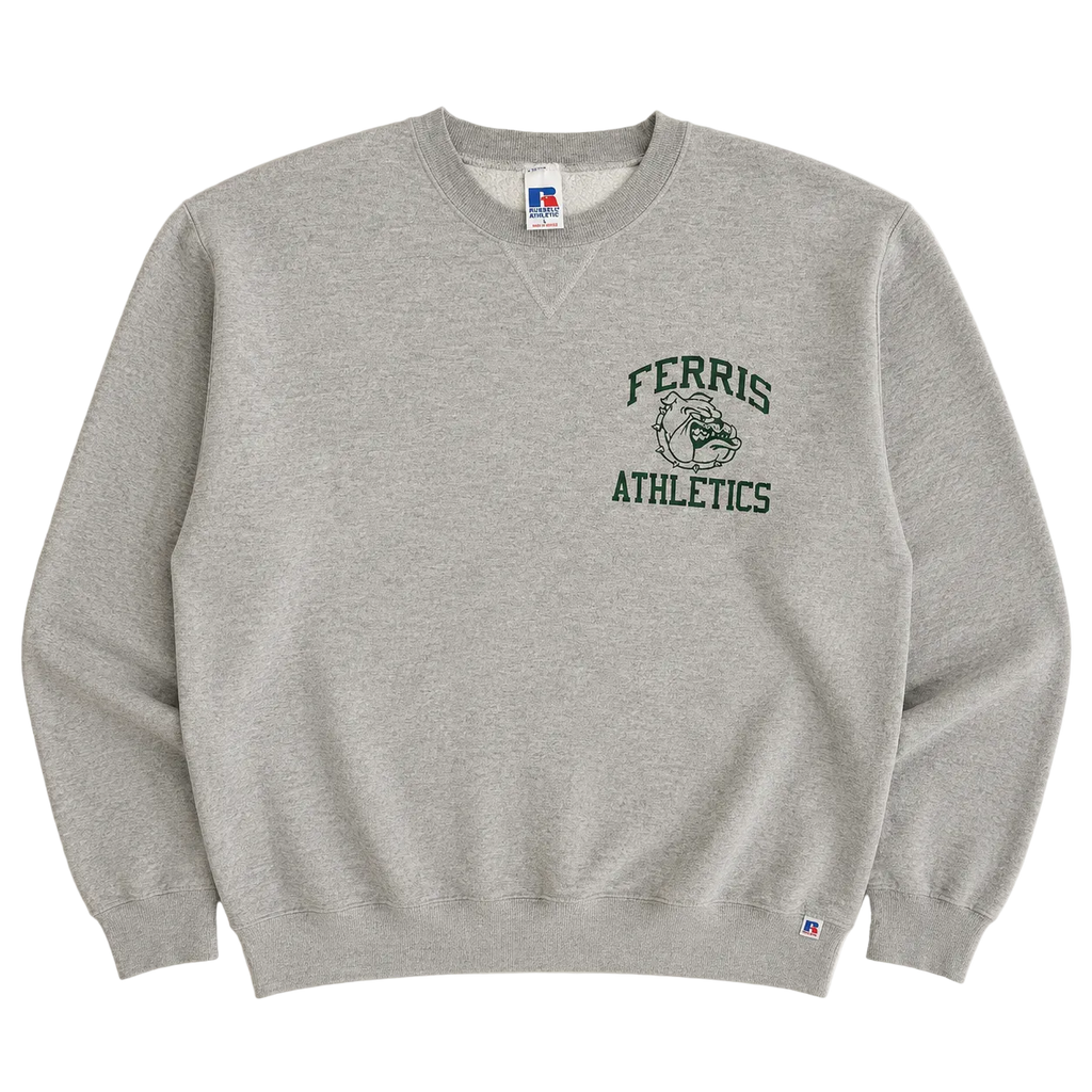 RUSSELL FERRIS ATHLETICS GRAPHIC LOGO SWEATER (L)