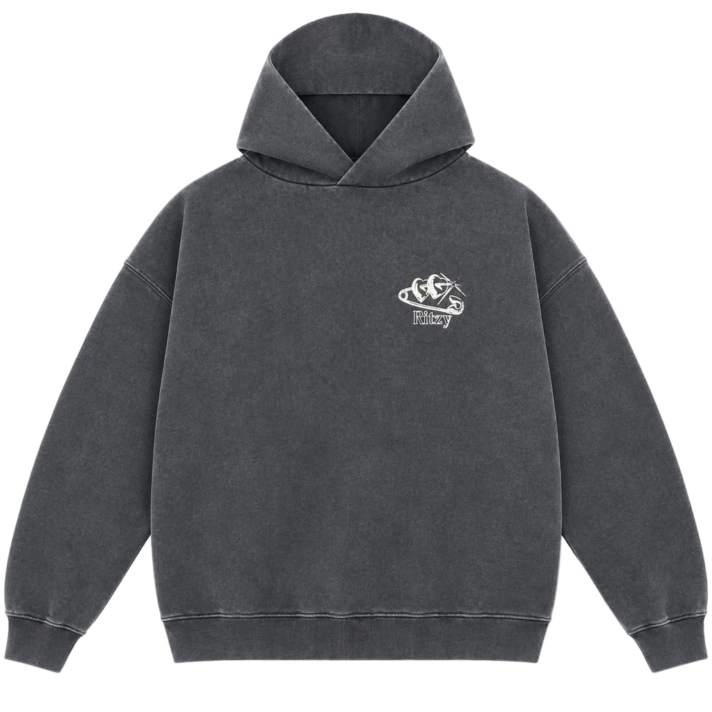 RITZY PAPER CLIP LOGO HOODIE (XL)