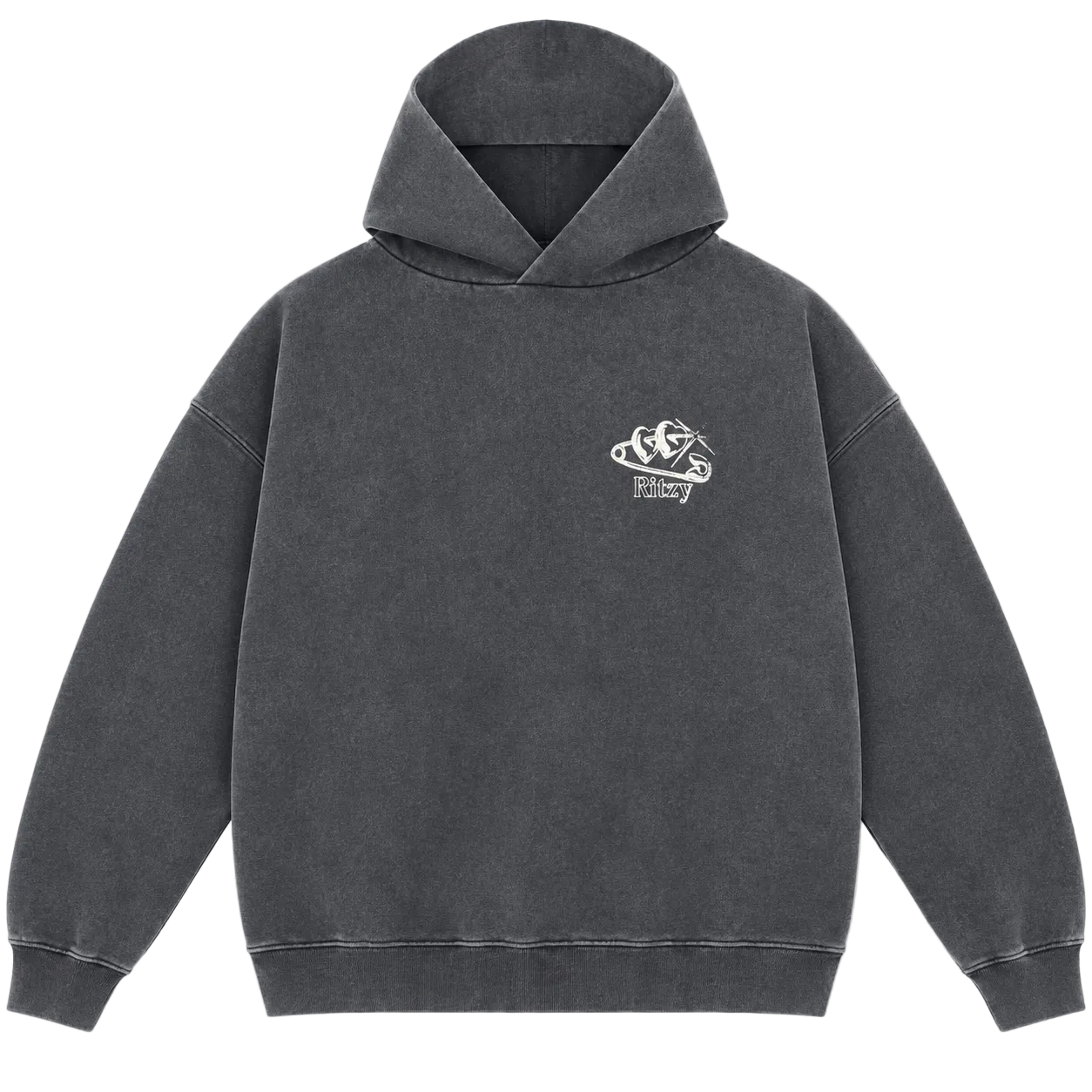 RITZY PAPER CLIP LOGO HOODIE (XL)
