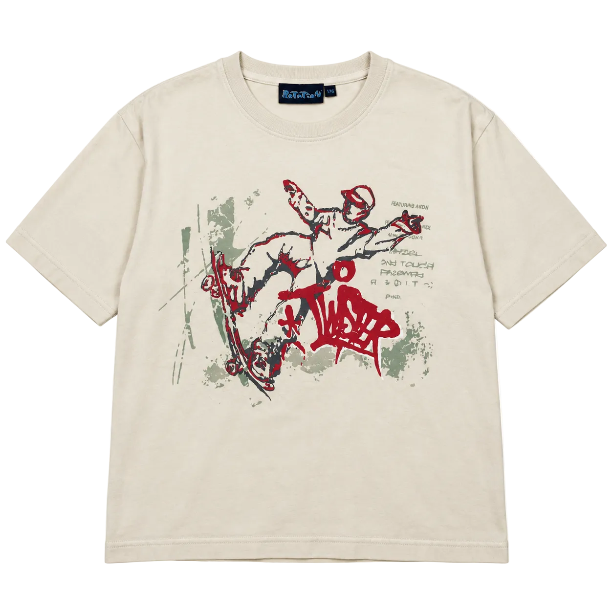 ROTATION SKATEBOARD GRAPHIC TEE (M)