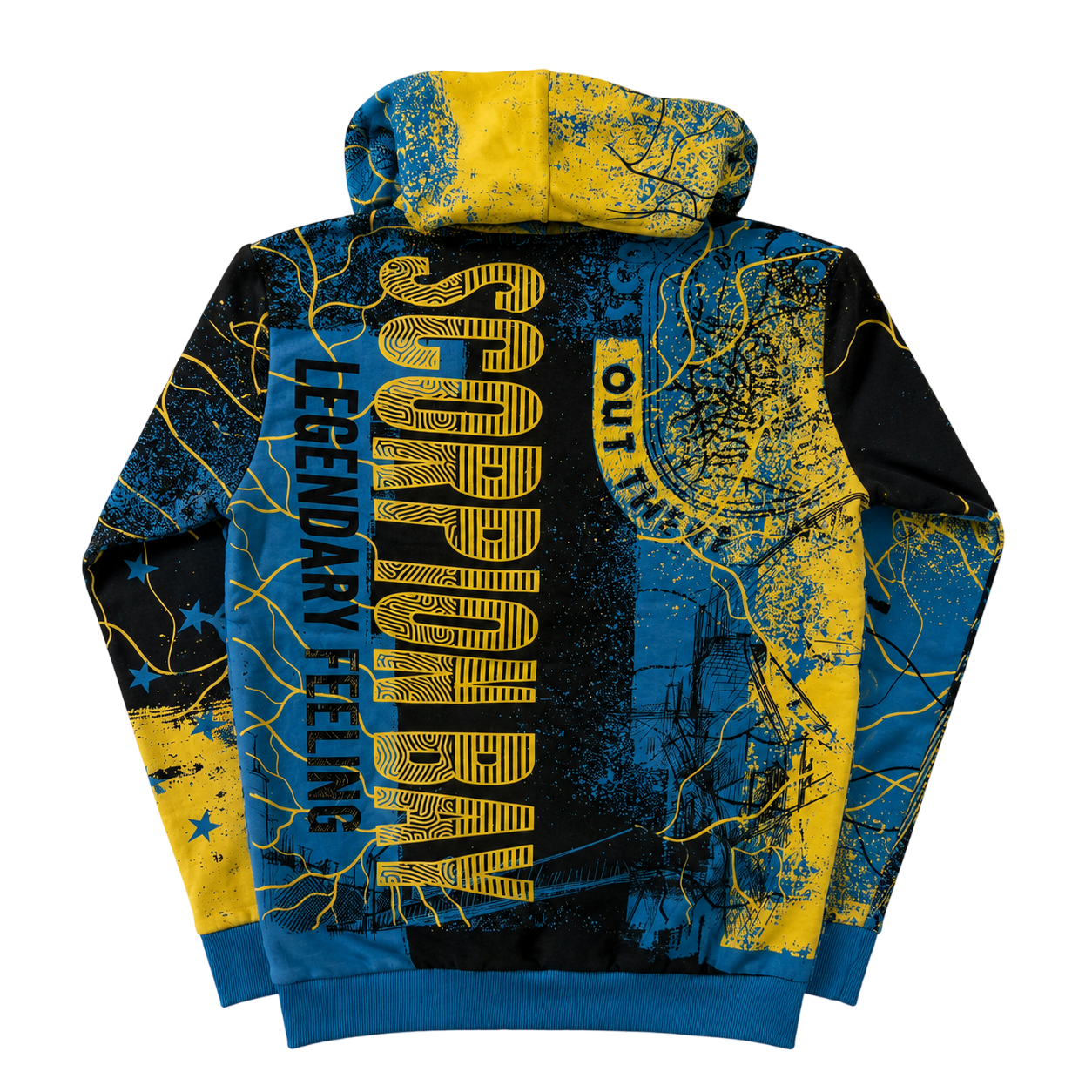 SCORPION BAY ALL-OVER GRAPHIC HOODIE (XS)