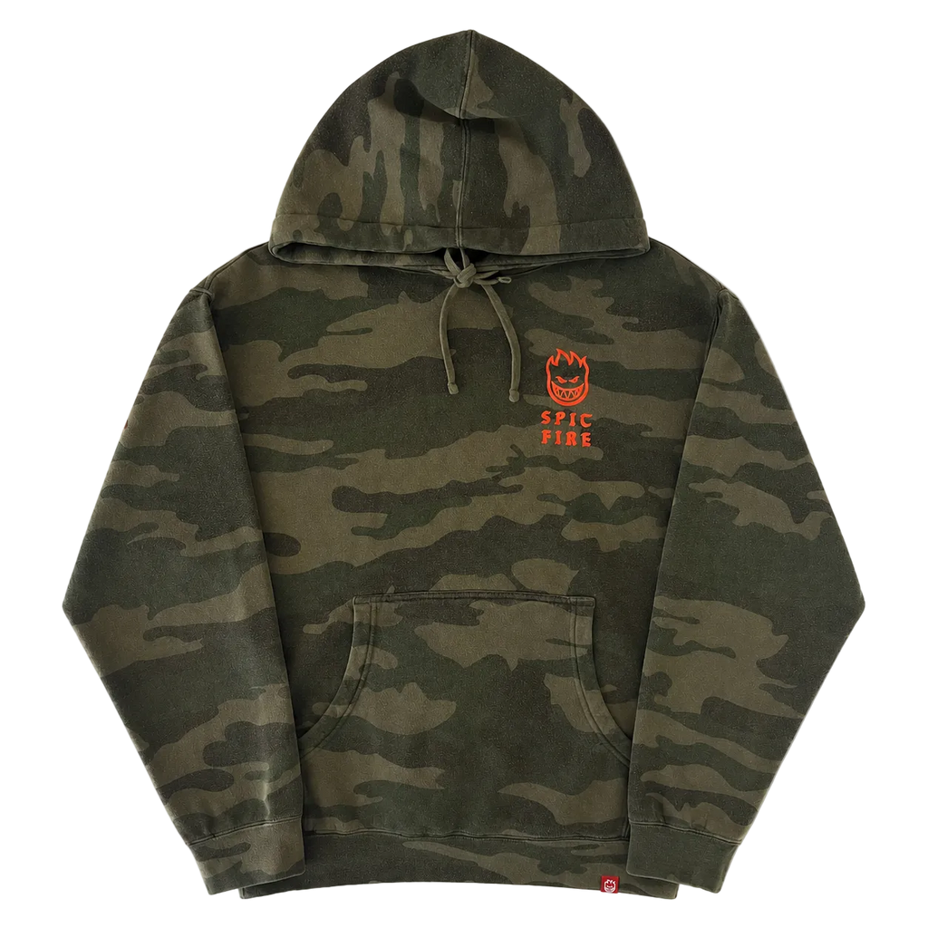 SPITFIRE CAMO STEADY ROCKIN HOODIE (M)