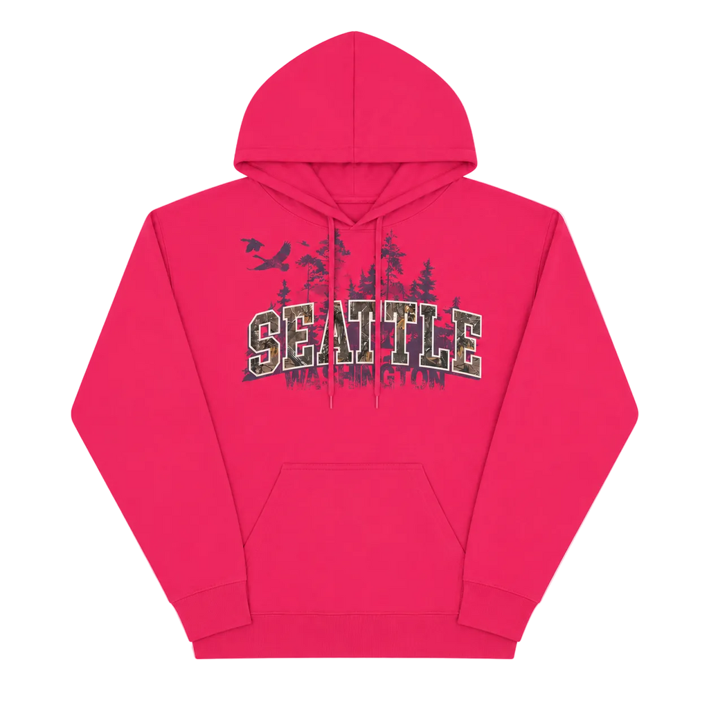 SEATTLE SPELL OUT REALTREE HOODIE (XL)