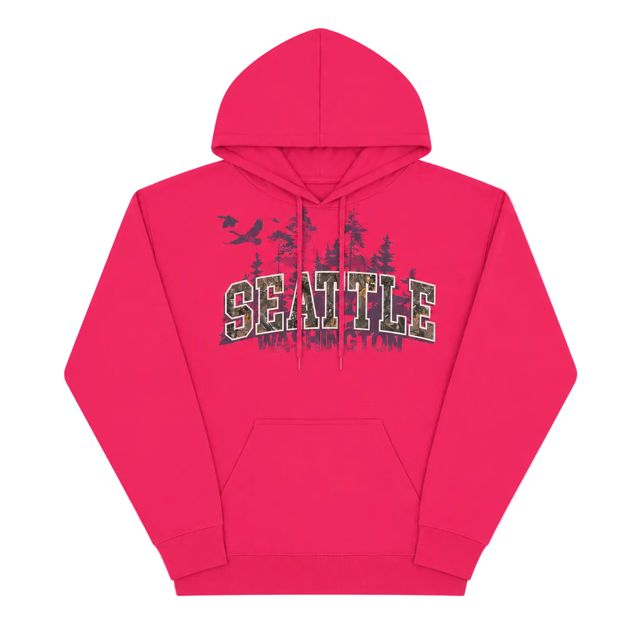 SEATTLE SPELL OUT REALTREE HOODIE (XL)