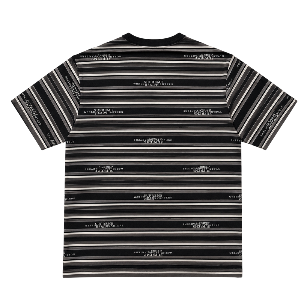 SUPREME HQ STRIPE TEE (M)