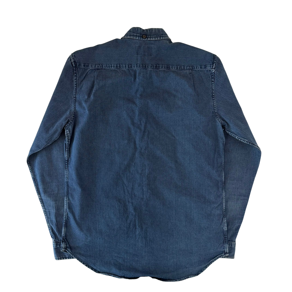 SUPREME DENIM LONG SLEEVE SHIRT (M)