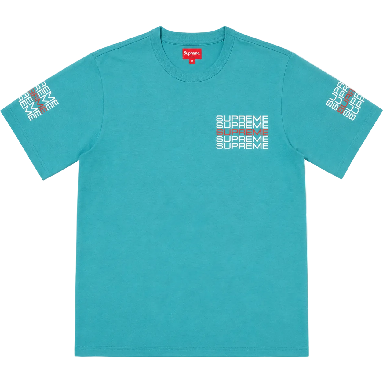 SUPREME STACK LOGO TEE (M)