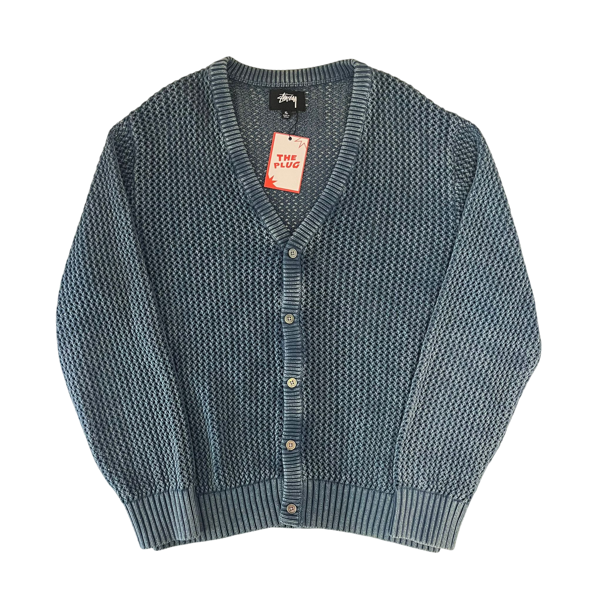 STUSSY LOOSE GAUGE CARDIGAN (XL)