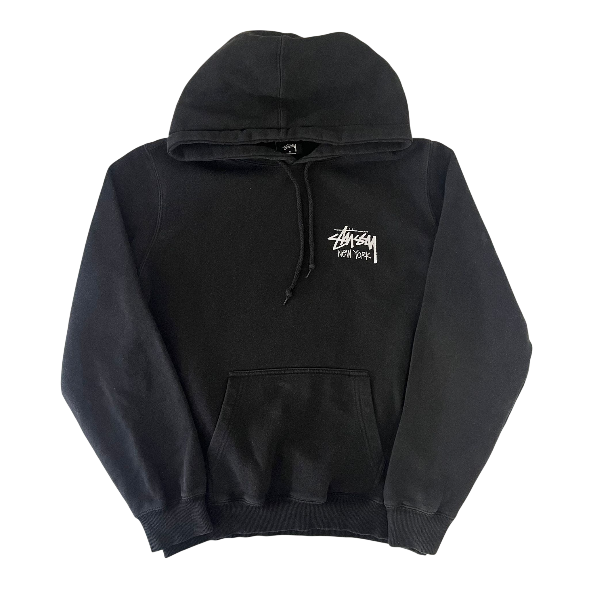 STUSSY NEW YORK LOGO HOODIE (S)