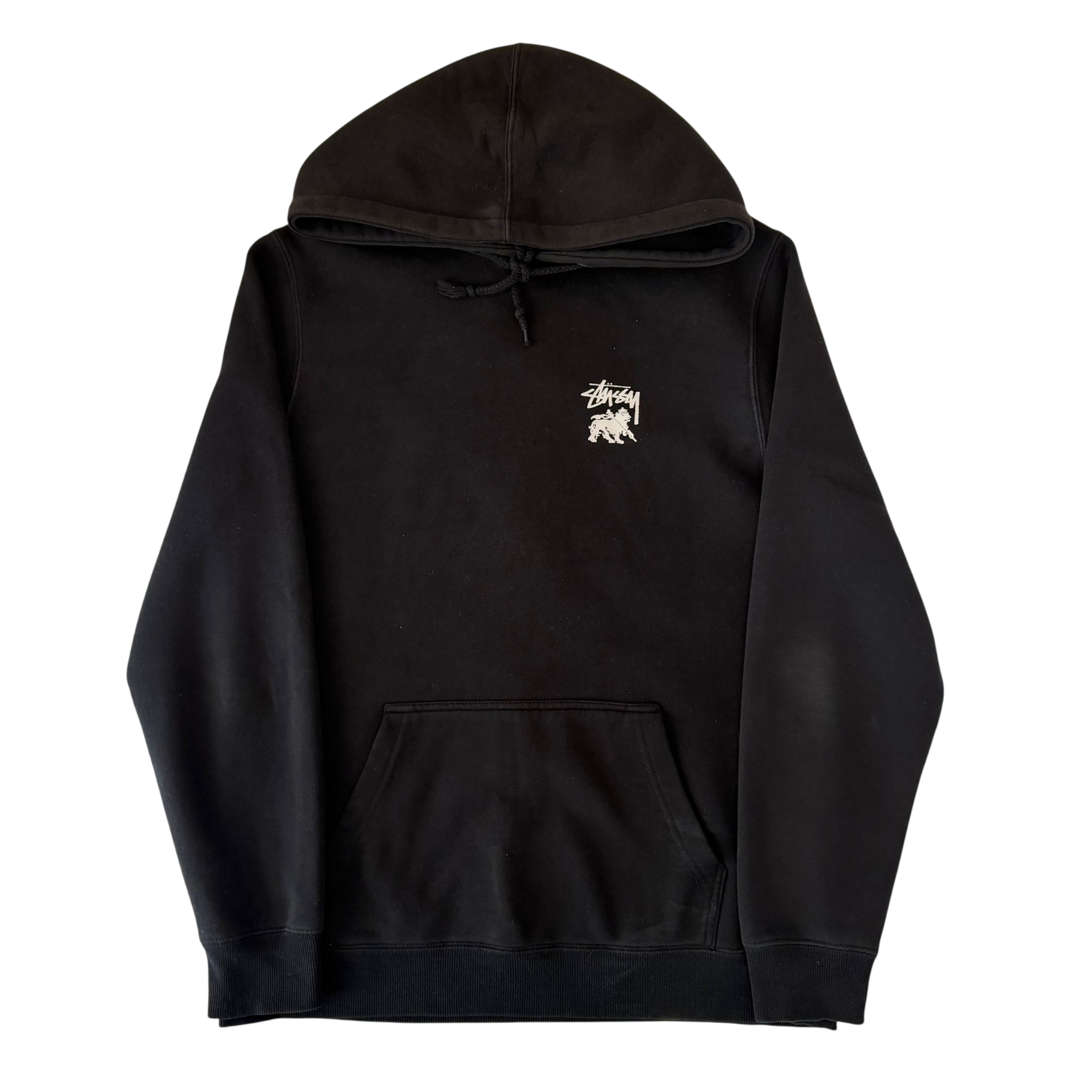 STUSSY LION SHIELD RASTA HOODIE (M)
