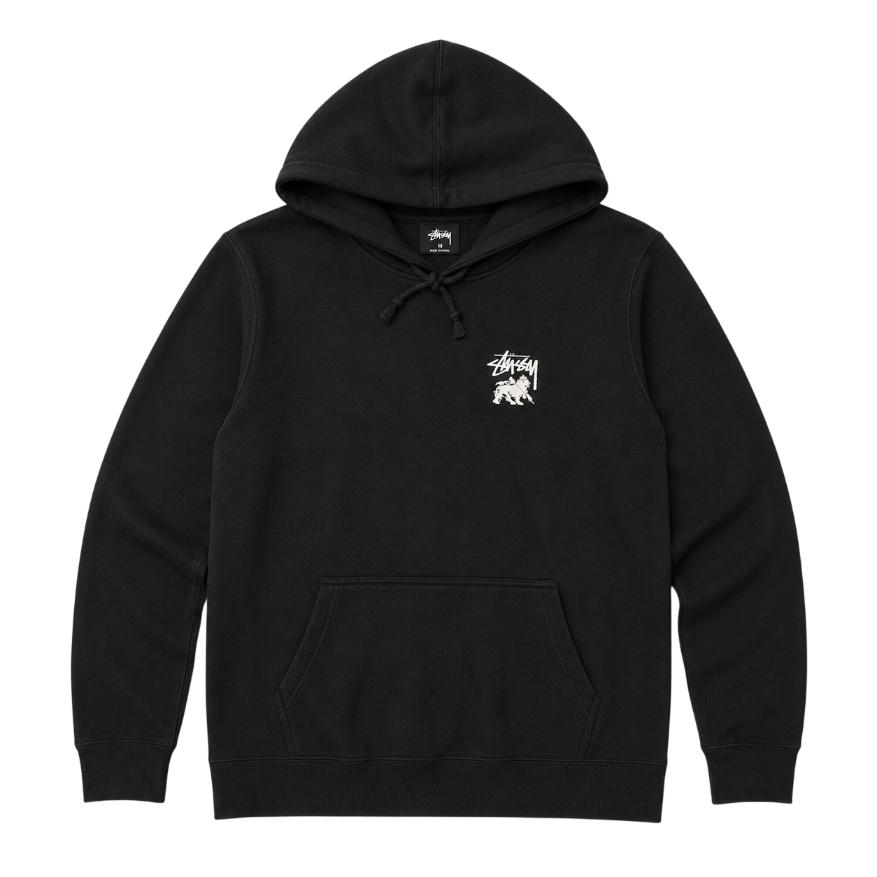 STUSSY LION SHIELD RASTA HOODIE (M)