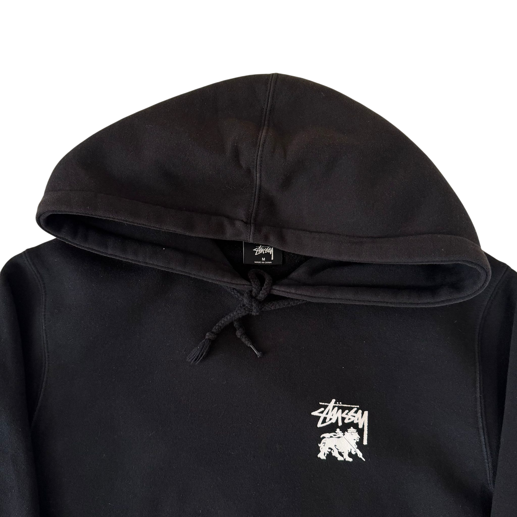 STUSSY LION SHIELD RASTA HOODIE (M)