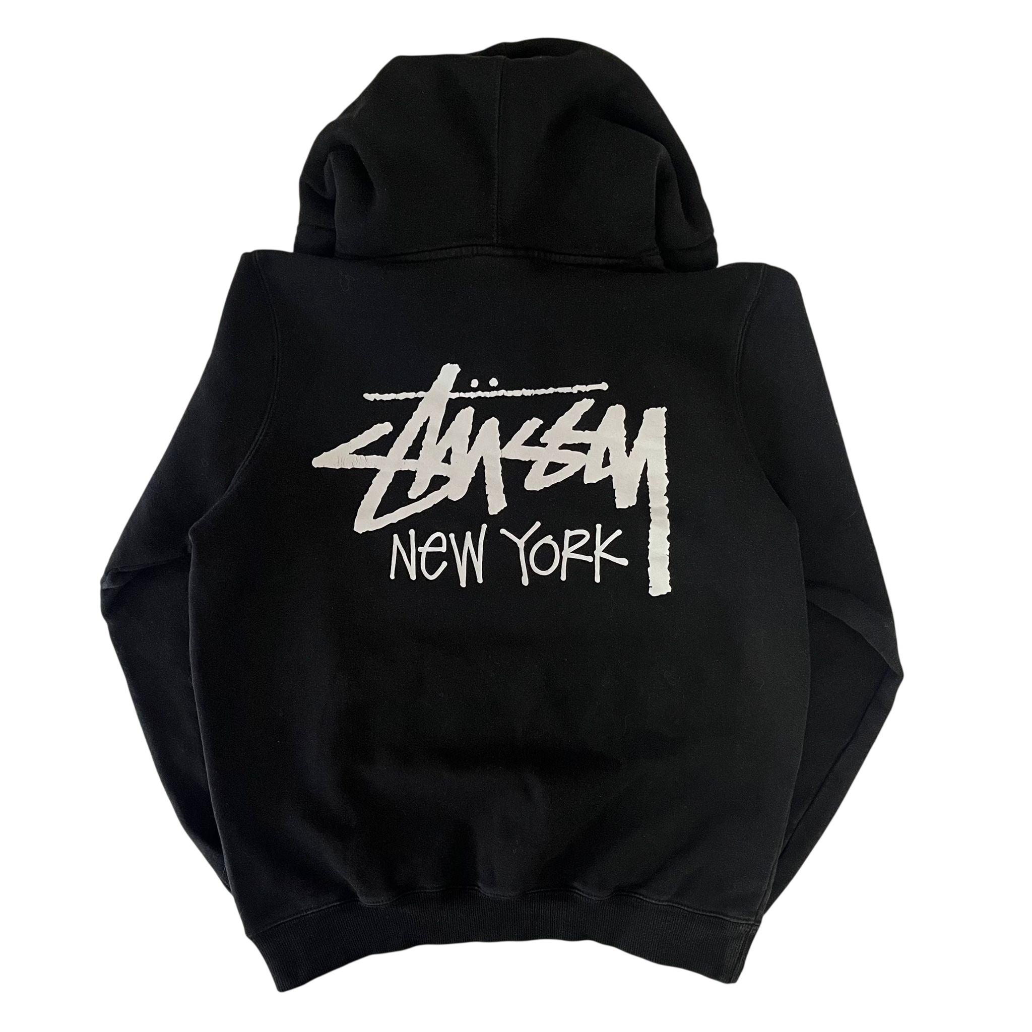 STUSSY NEW YORK LOGO HOODIE (S)