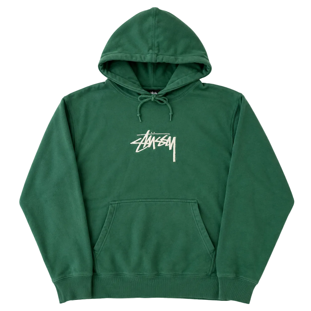 STUSSY STOCK LOGO HOODIE (S)