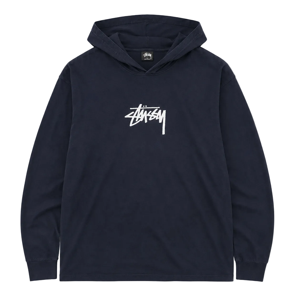 STUSSY MARKER STOCK LOGO HOODIE (L)