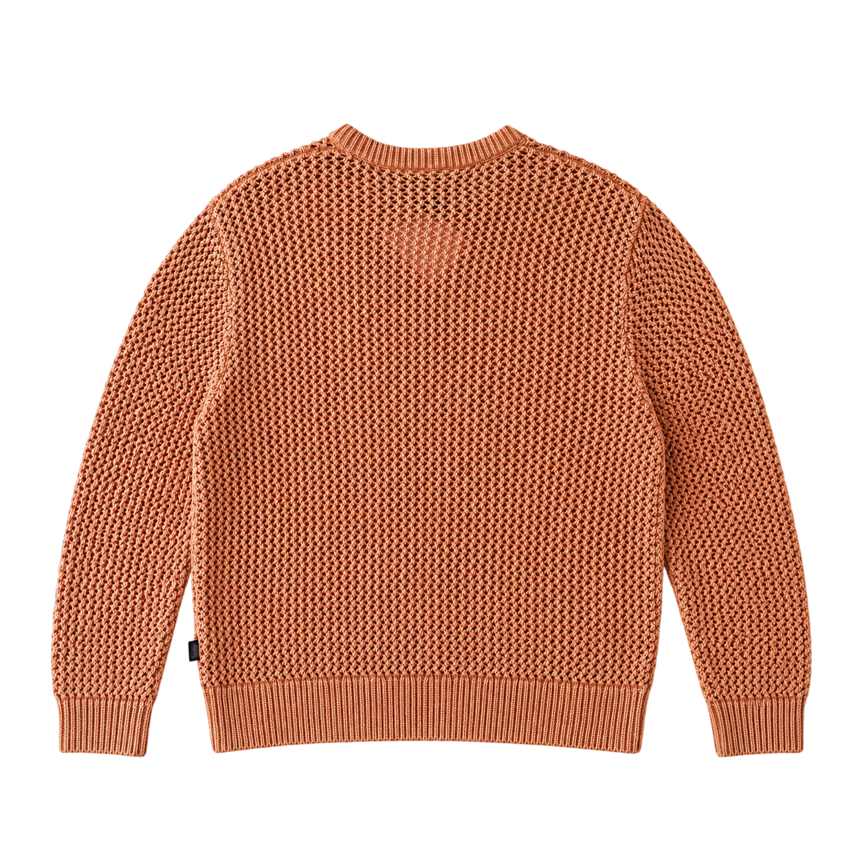 STUSSY PEACH LOOSE GAUGE KNIT SWEATER (S)