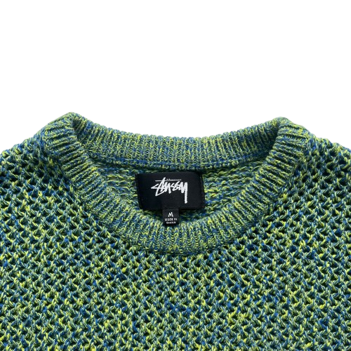 STUSSY 2 TONE LOOSE GAUGE SWEATER (M)