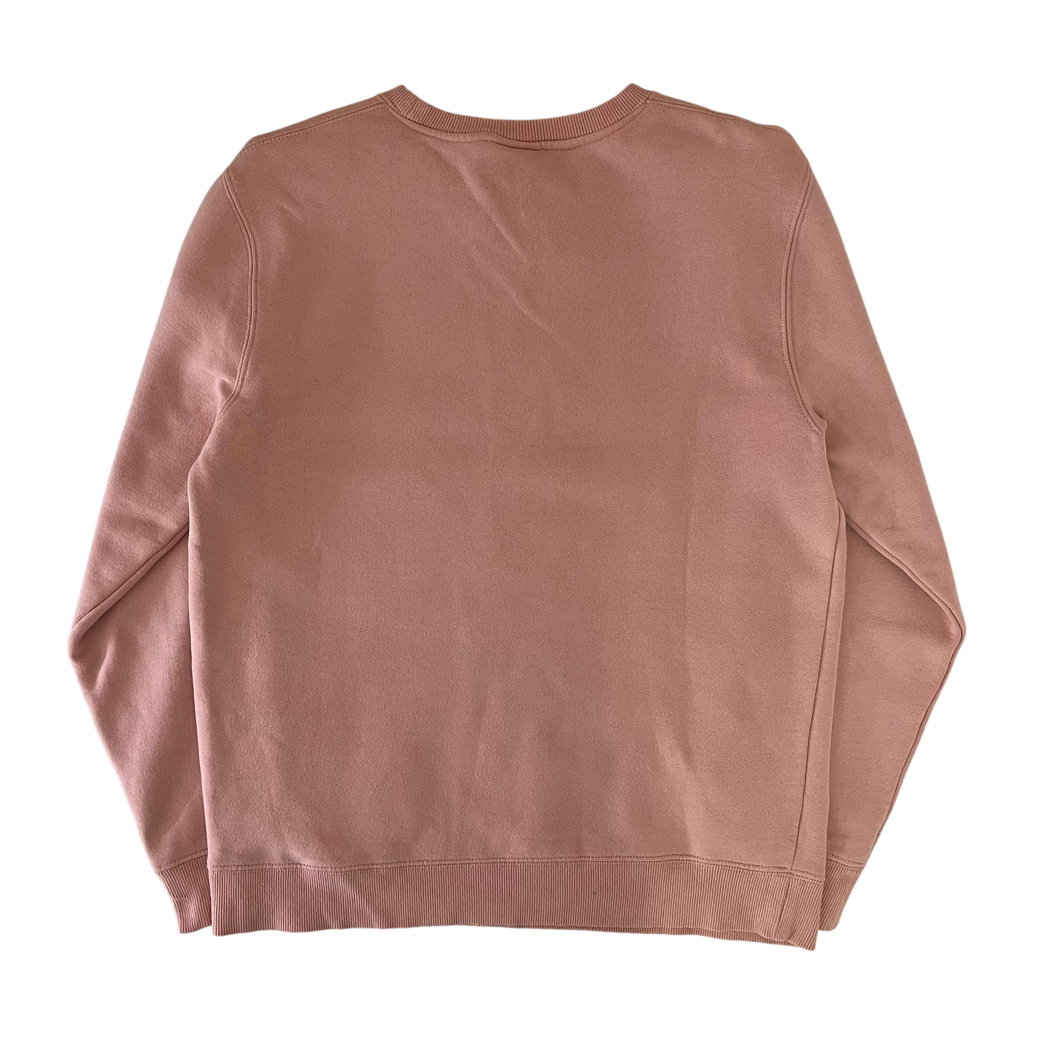 STUSSY PINK EMBROIDERED LOGO SWEATER (M)
