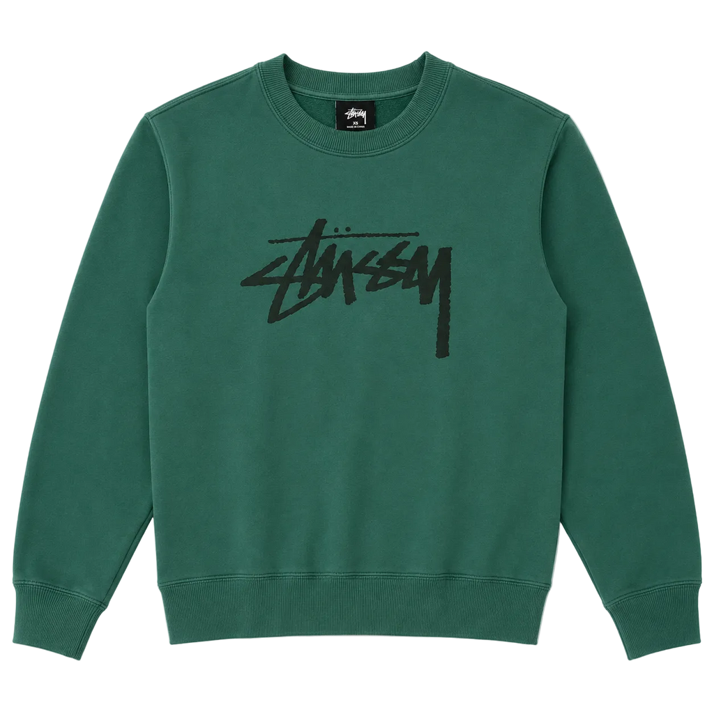 STUSSY STOCK LOGO SWEATER (XS)