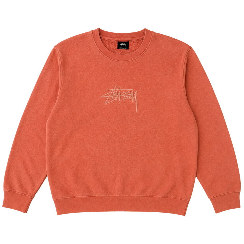 STUSSY NEW STOCK APPLIQUE SWEATER (S)