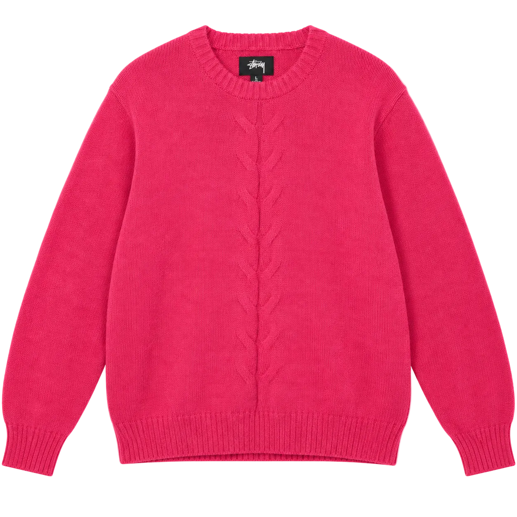 STUSSY MAGLIONE DOUBLE CABLE SWEATER (L)