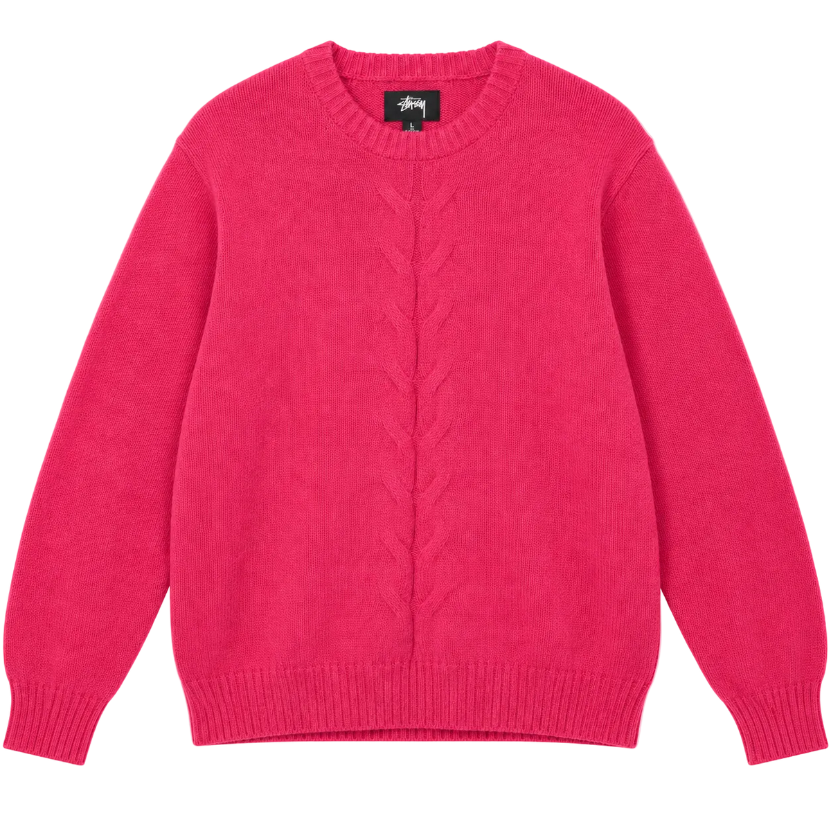 STUSSY MAGLIONE DOUBLE CABLE SWEATER (L)