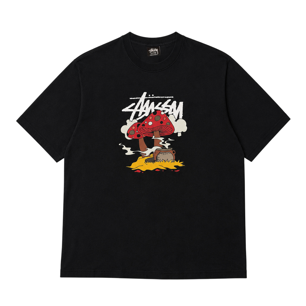 STUSSY SOMETHING'S COOKIN' TEE (XS)