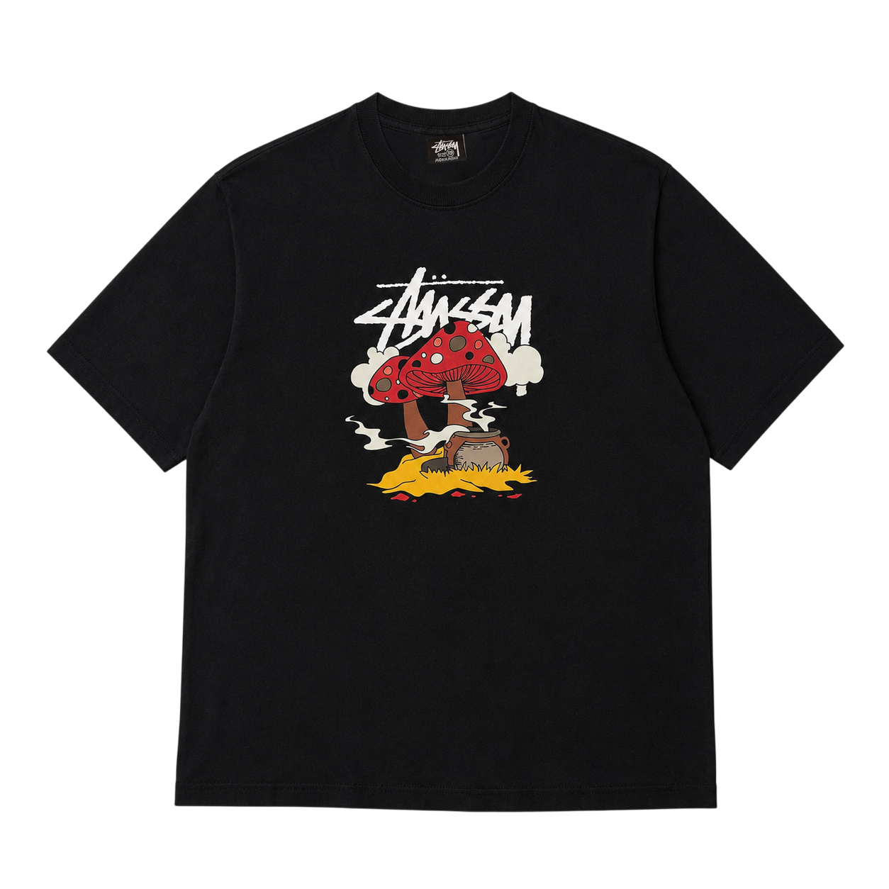 STUSSY SOMETHING'S COOKIN' TEE (XS)